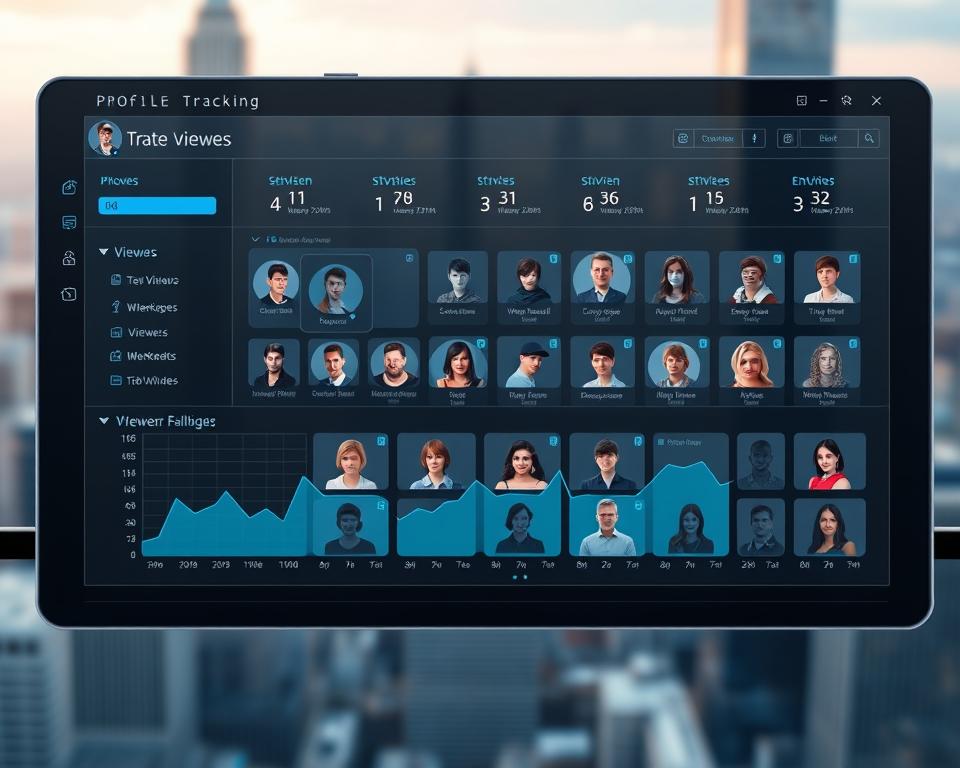 rastreamento de visualizações de perfil