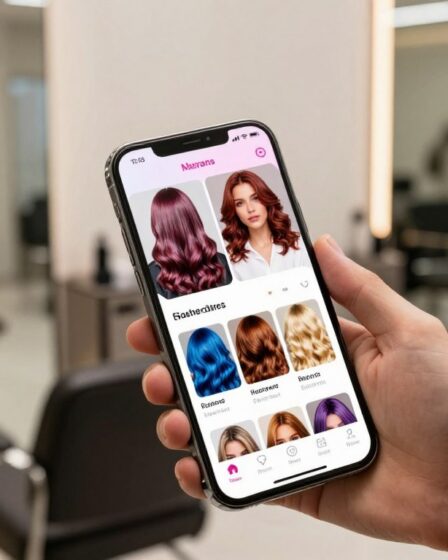 App para simular cores de cabelo