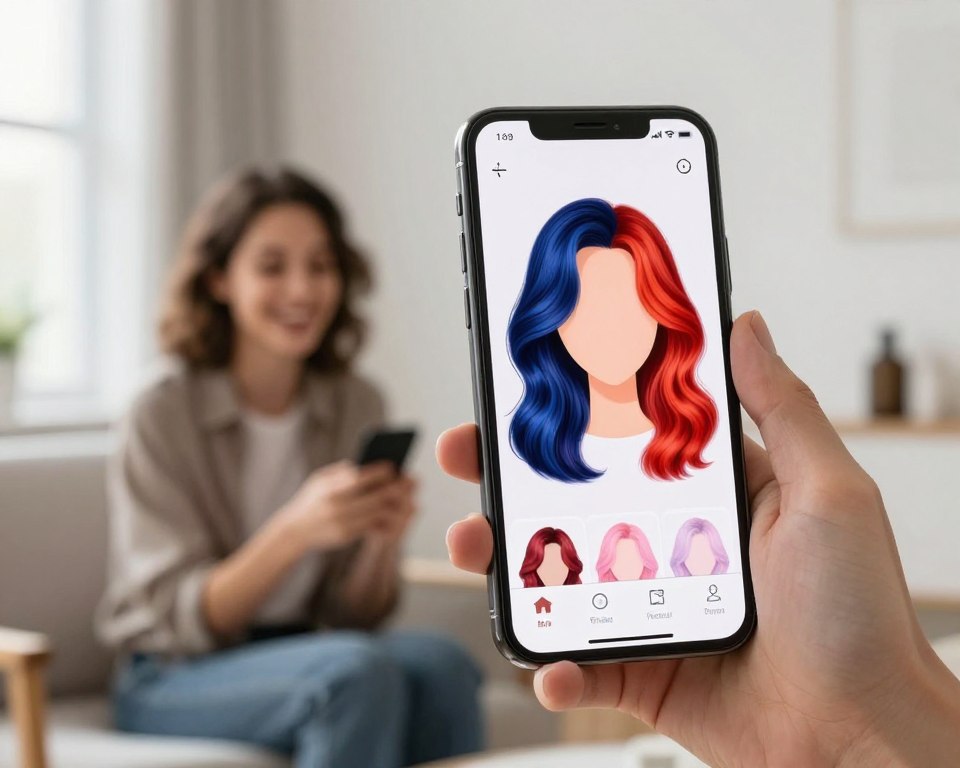 app para mudar cor do cabelo