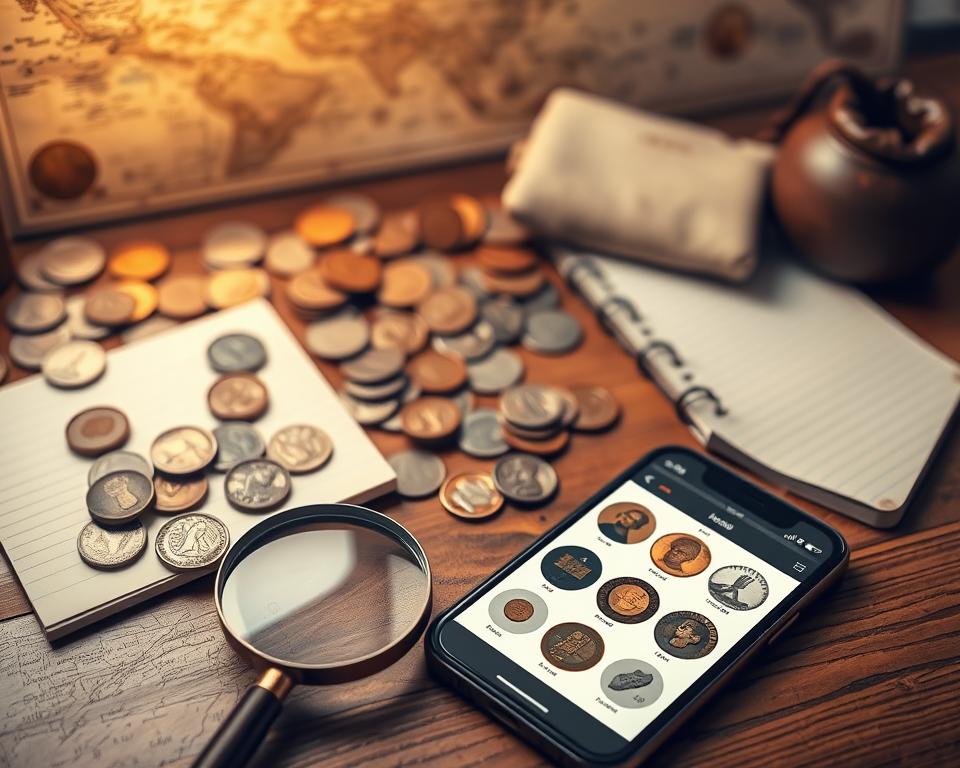 catalogar moedas antigas
