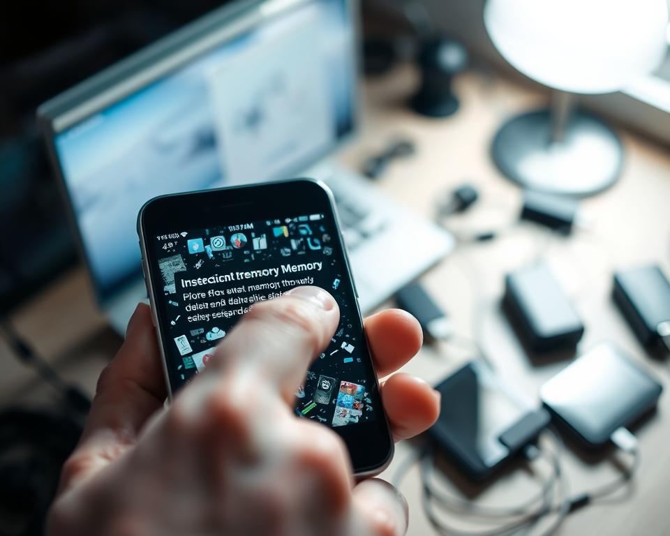 memória insuficiente nos smartphones