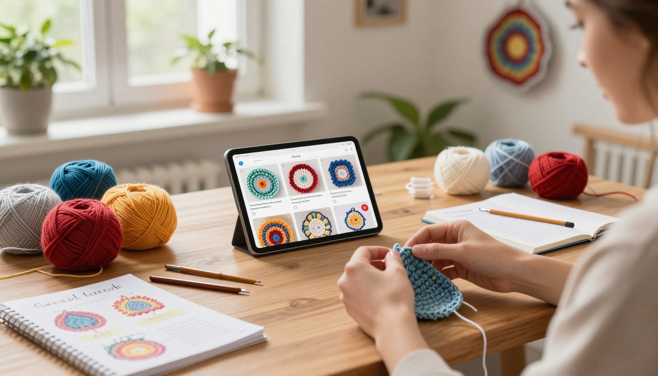 Aprenda crochê passo a passo com este app