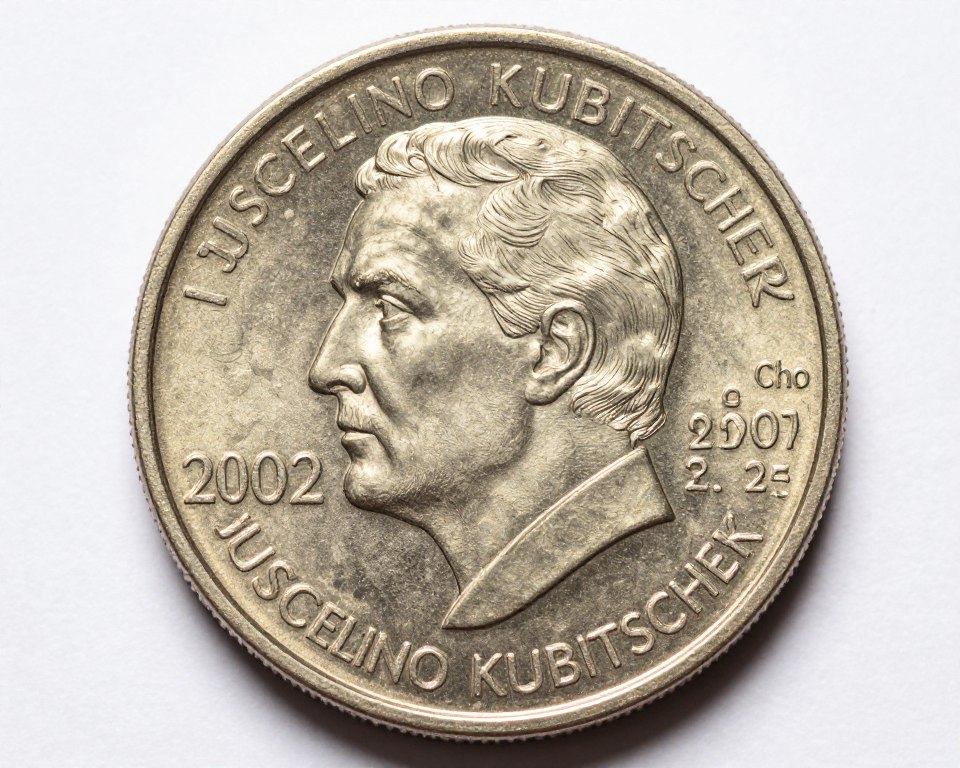 Moeda 1 real Juscelino Kubitschek valor