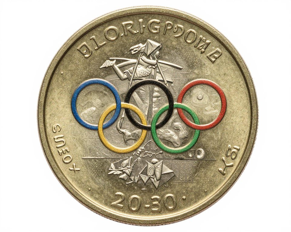 Moeda 1 real bandeira olímpica valor