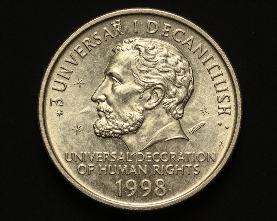 Moeda rara 1 real direitos humanos 1998 valor