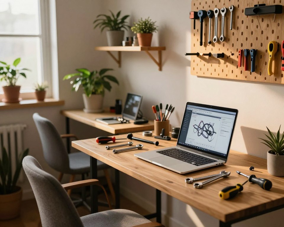 Preparando mini oficina em casa