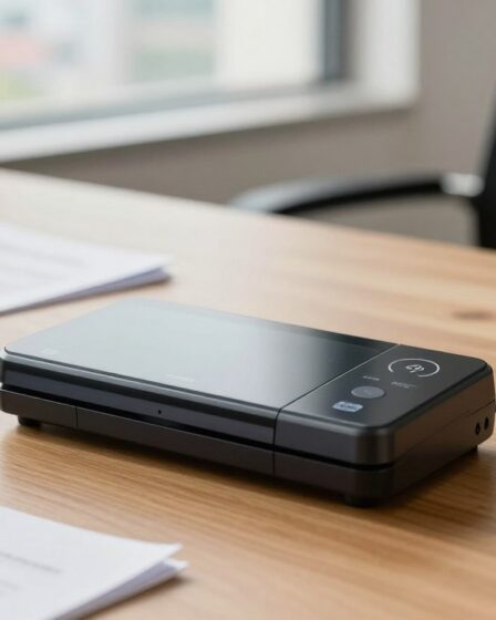 Scanner mecânico no celular