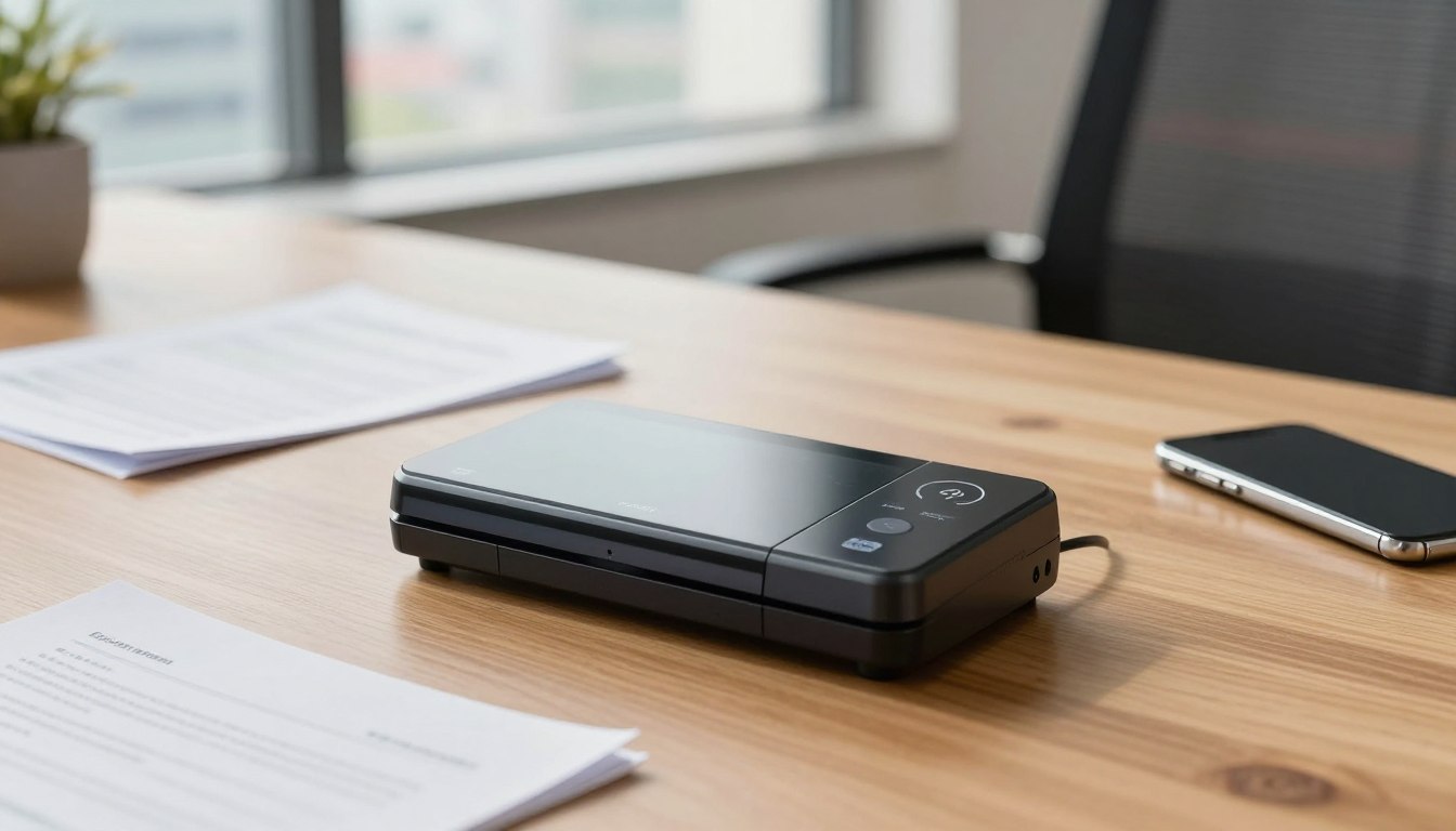 Scanner mecânico no celular