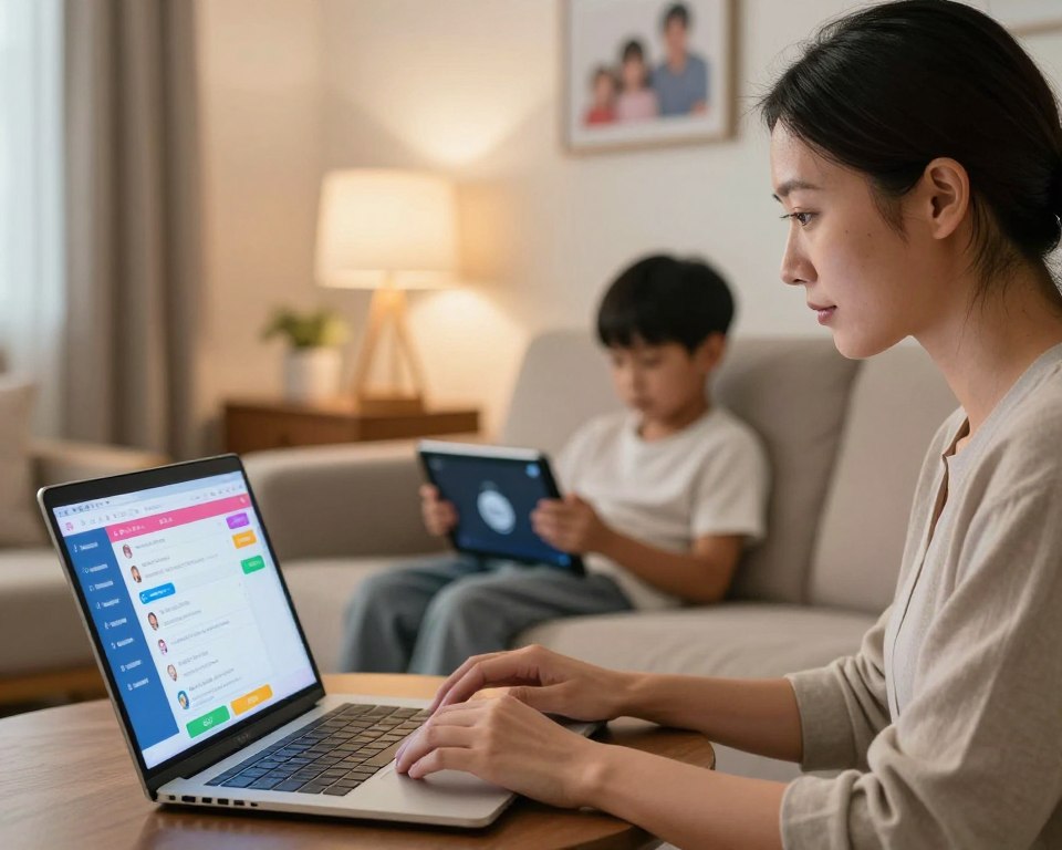 Ver mensagens com controle parental