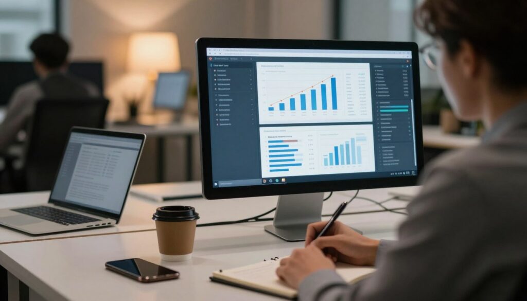 análise de visitas ao perfil