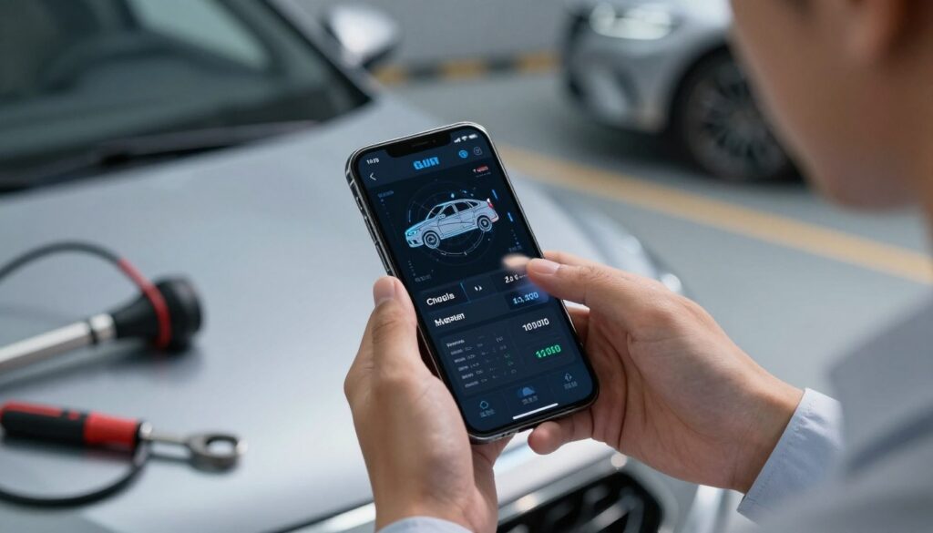 diagnóstico mecânico digital no celular