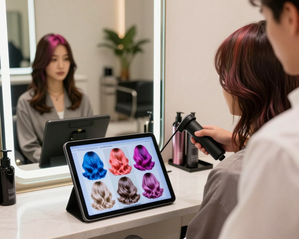 tecnologia simulação cor cabelo tecnologia simulação cor cabelo