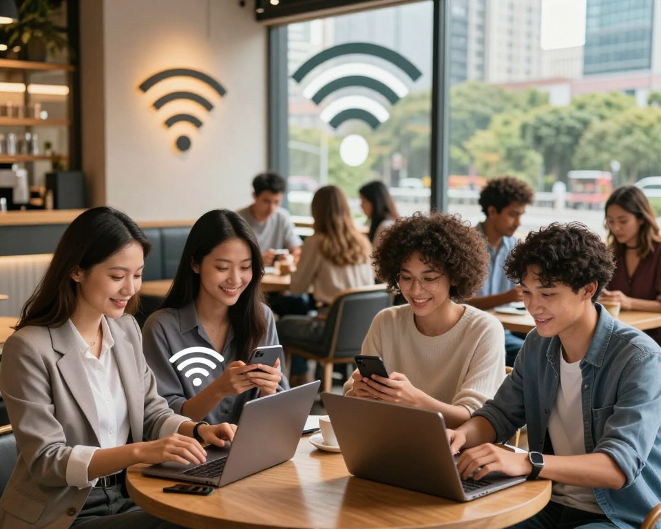 Benefícios de conexão WiFi