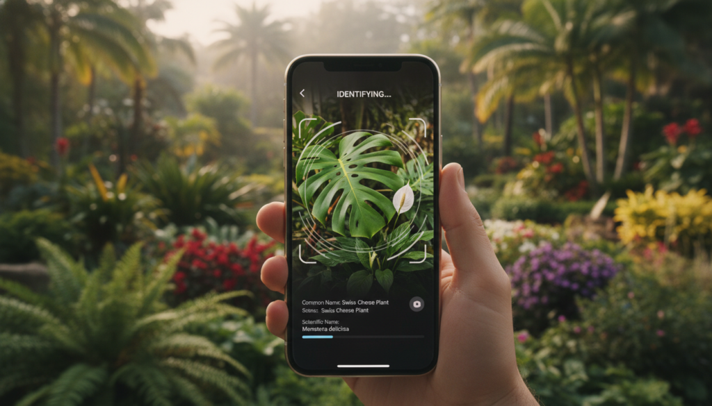 Botânica digital no celular