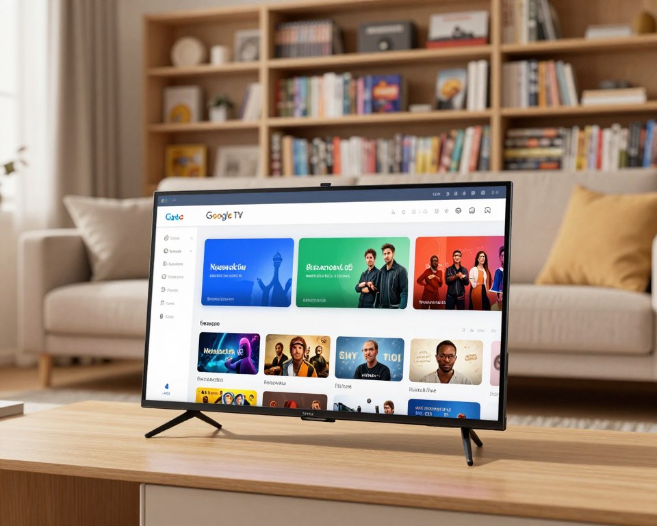 Interface da plataforma de streaming Google Interface da plataforma de streaming Google