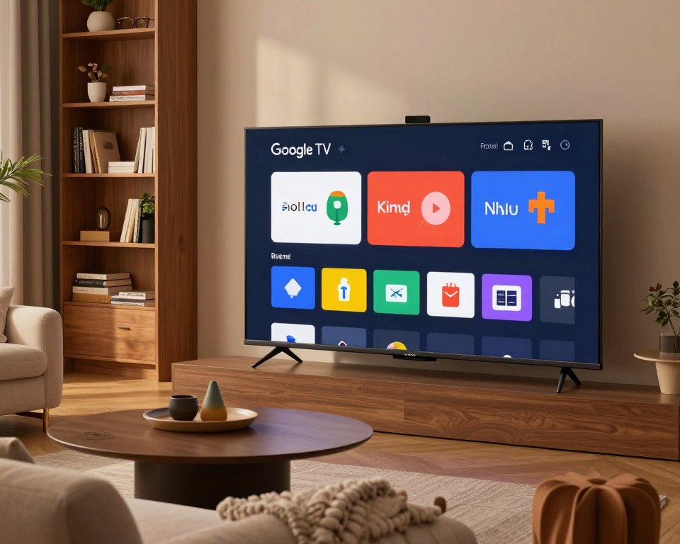 Interface inteligente do Google TV para usuários Interface inteligente do Google TV para usuários