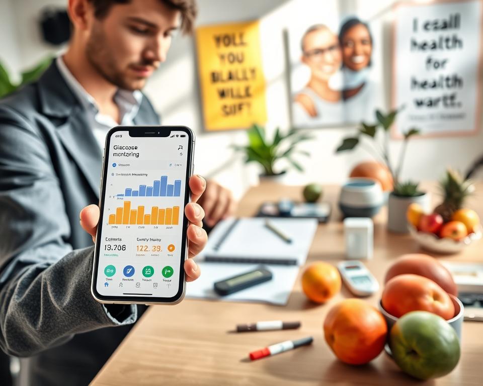 app para monitorar glicose