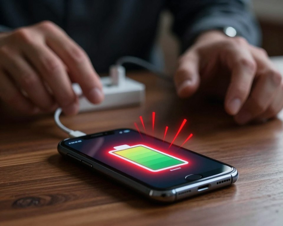 bateria de celular descarregando rapidamente