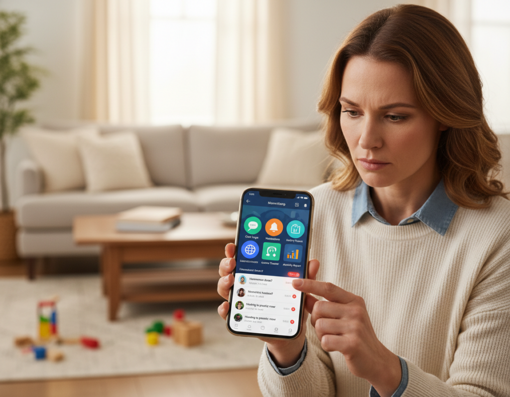 funcionalidades aplicativo monitoramento mensagens