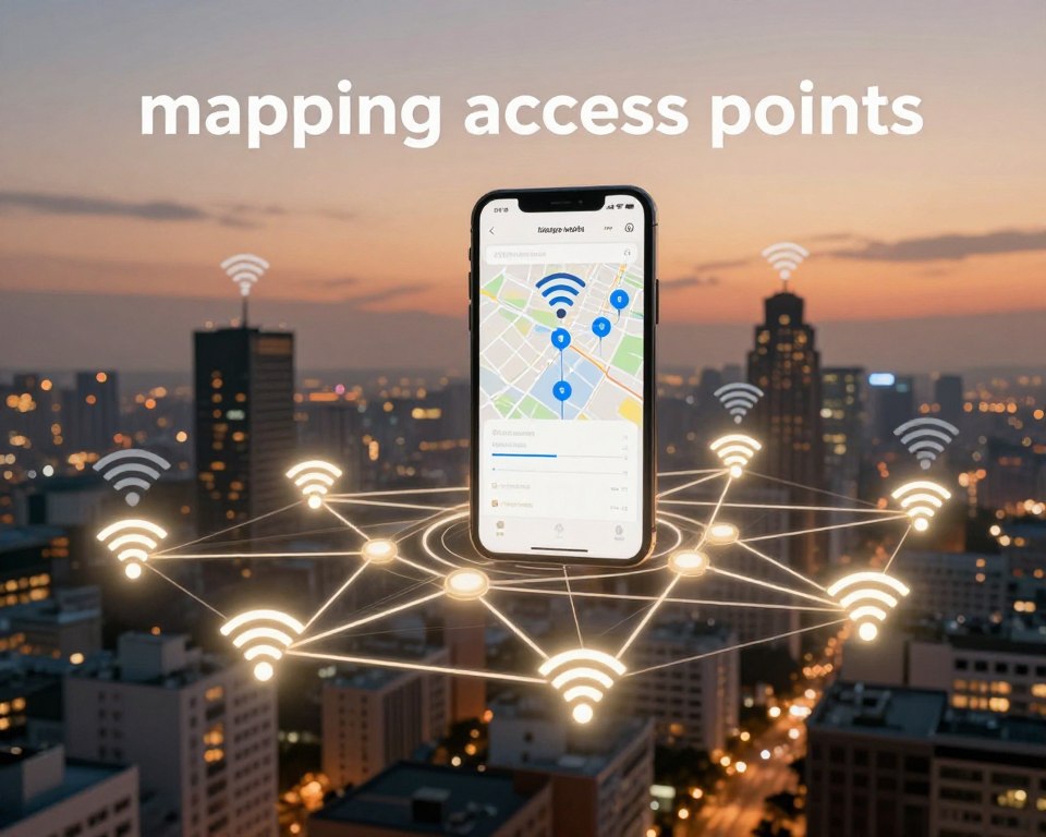 mapeamento de pontos de acesso