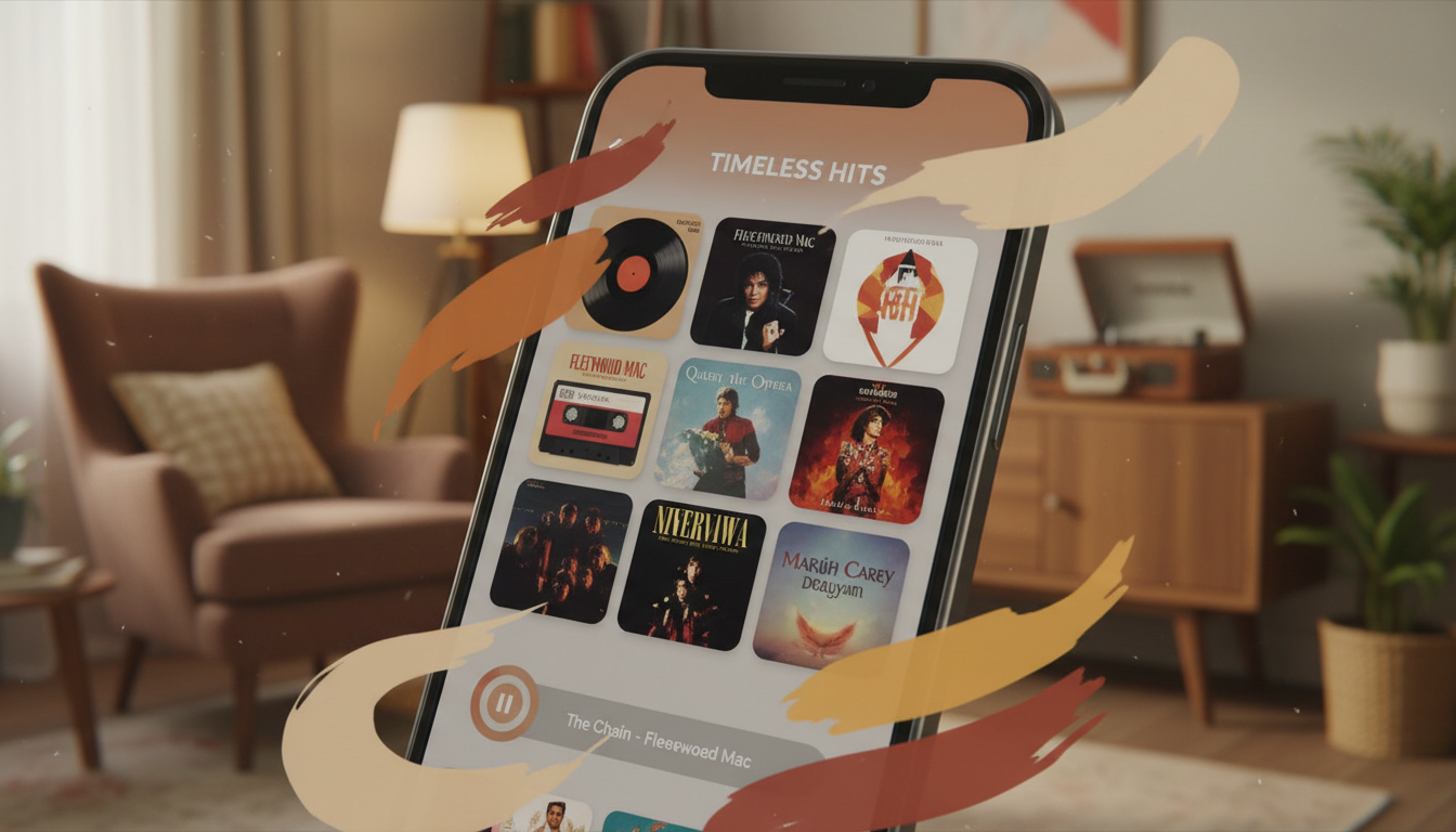 App Com as Melhores Músicas Retrô e Clássicas