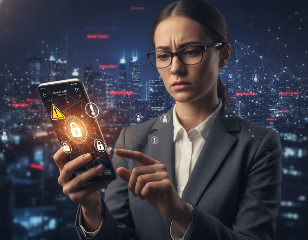 Riscos de aplicativo rastreador de visitantes