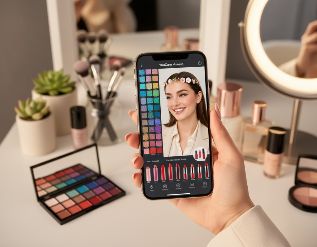 aplicativo de maquiagem YouCam Makeup