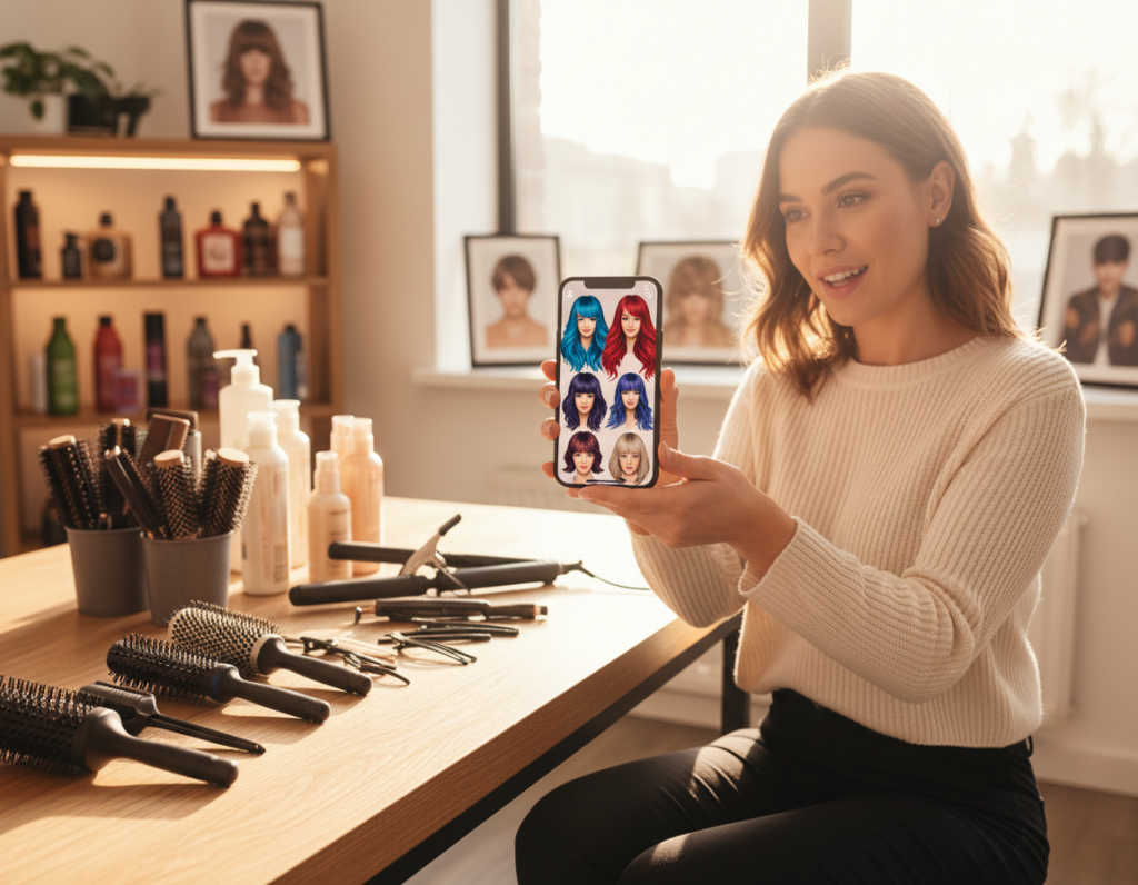 aplicativo para experimentar cabelo com realidade aumentada