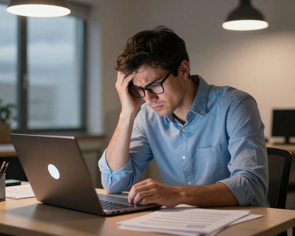 homem frustrado com internet lenta realizando teste