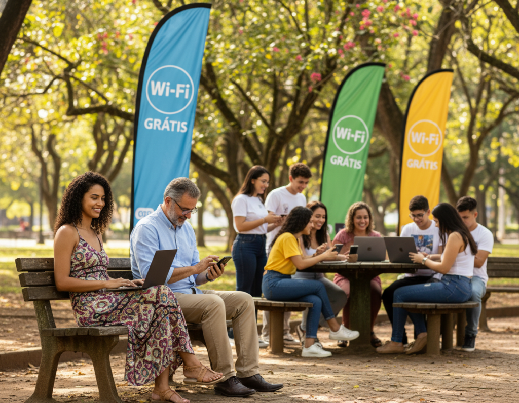 internet gratuita próxima em locais públicos brasileiros