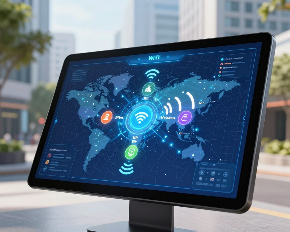 mapeamento interativo de redes wifi