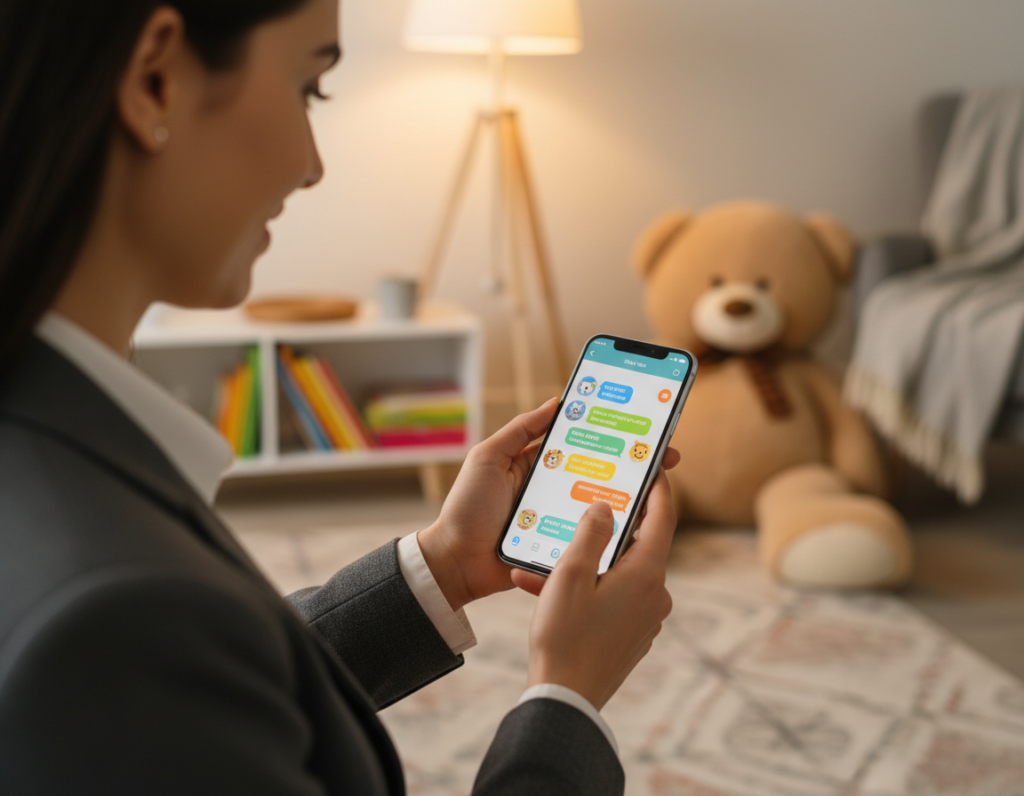 monitoramento de mensagens infantis em aplicativos