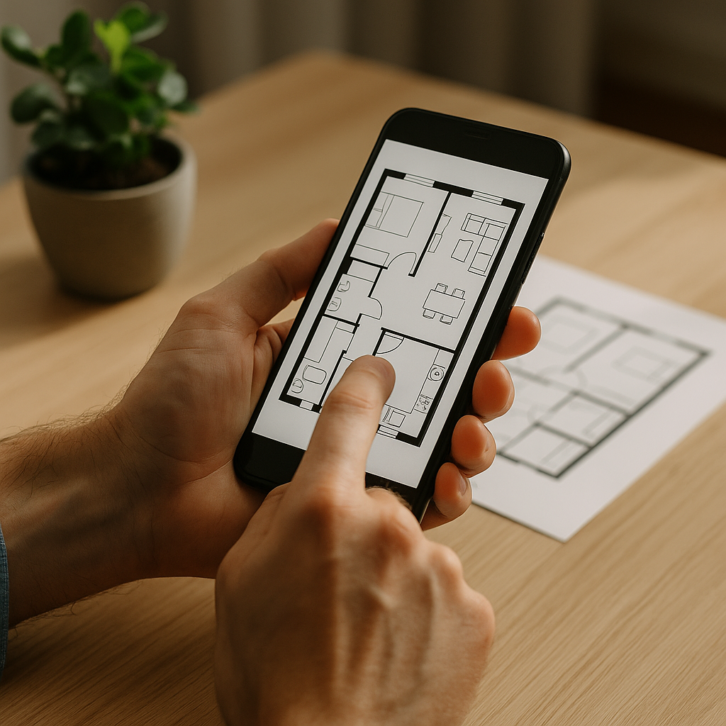 Crie Plantas Residenciais no Seu Celular