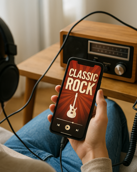 Ouça Rock Retrô no Seu Celular