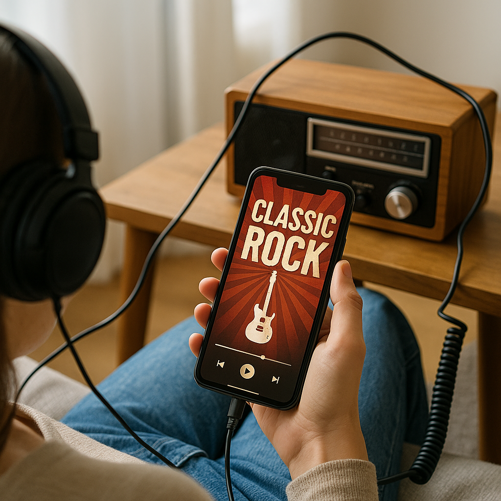 Ouça Rock Retrô no Seu Celular