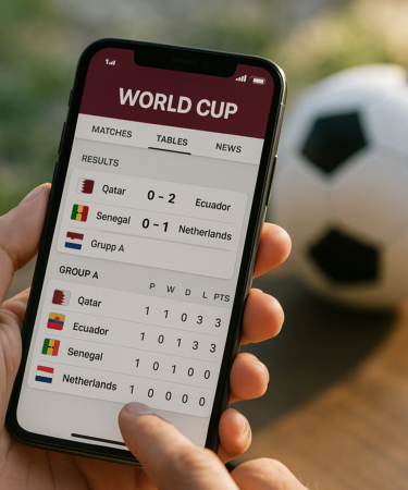 App Copa do Mundo: Tabelas e Placares ao Vivo