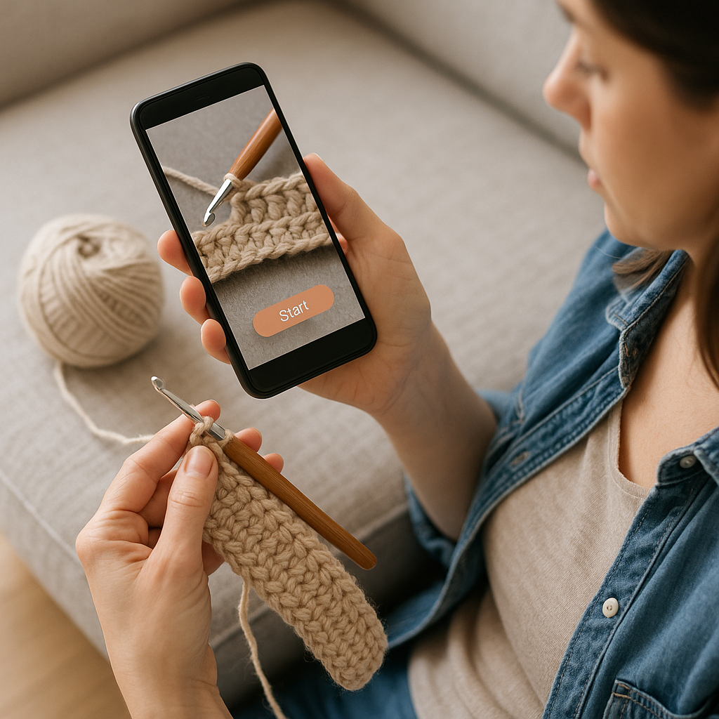 Aprenda Croche com App Prático e Fácil