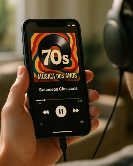 App Música dos Anos 70 - Sucessos Clássicos