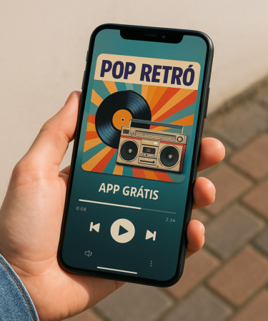 Pop Retrô no Celular com App Grátis