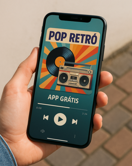 Pop Retrô no Celular com App Grátis