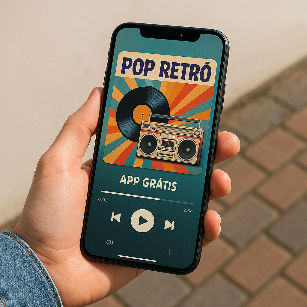 Pop Retrô no Celular com App Grátis