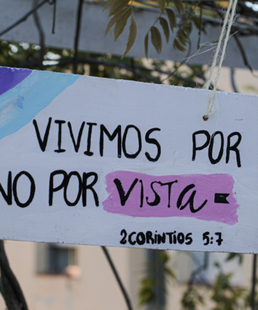 a sign hanging from the side of a tree — Foto por Iván Mezzetti na Unsplash