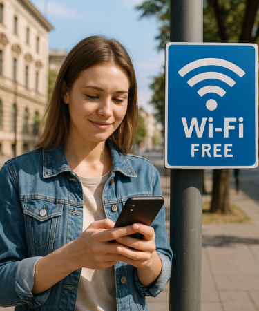 WiFi Grátis em Qualquer Lugar da Cidade!