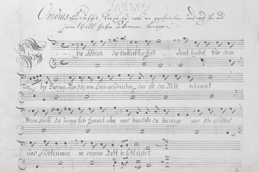 Handwritten musical score with lyrics — Foto por Europeana na Unsplash