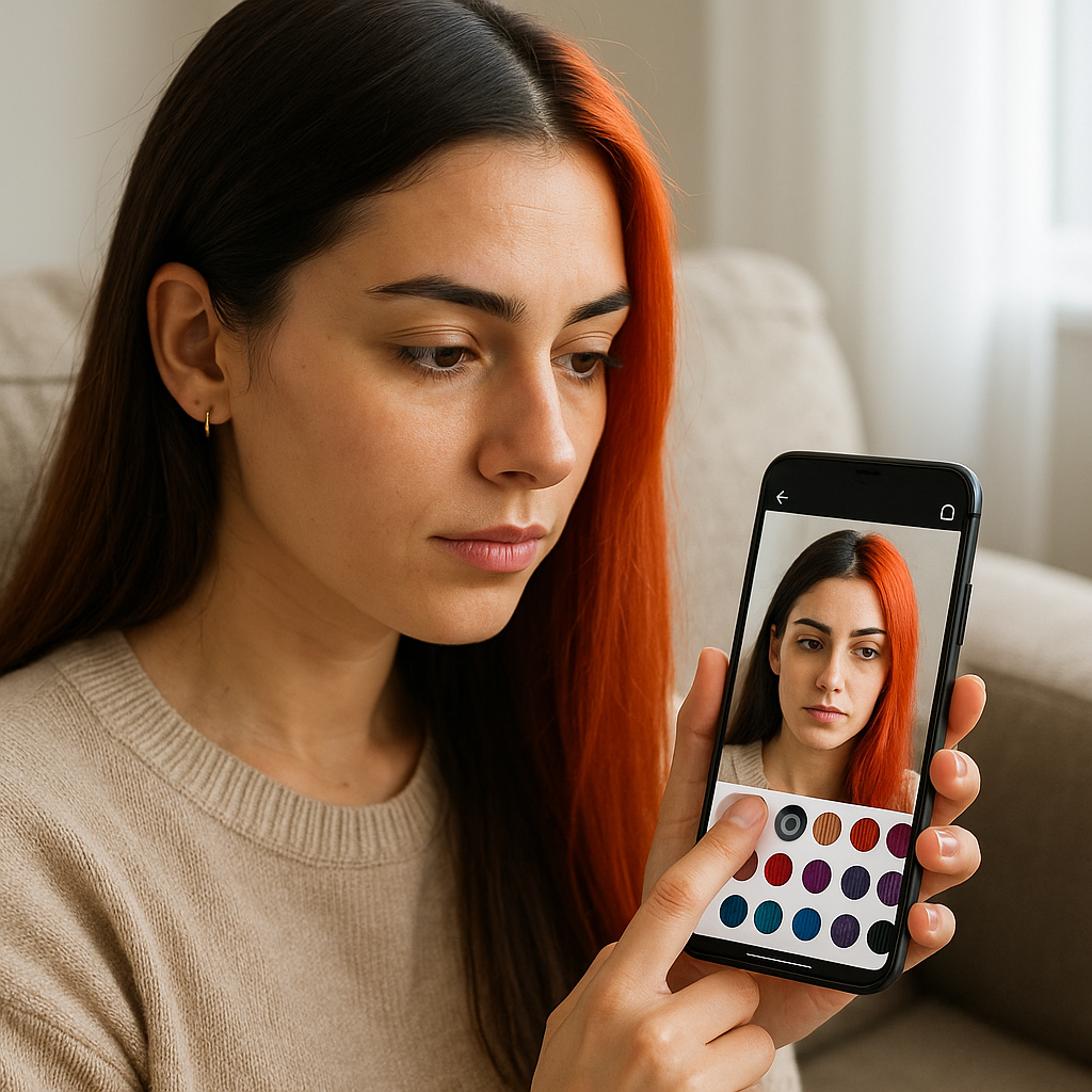 App para Mudar Cor do Cabelo Virtual