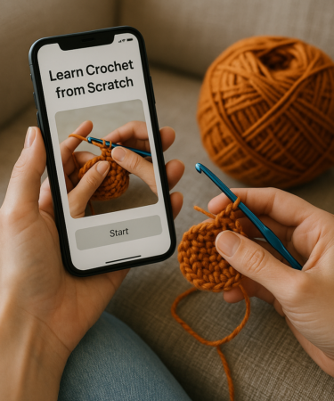 App para Aprender Crochê do Zero Facilmente