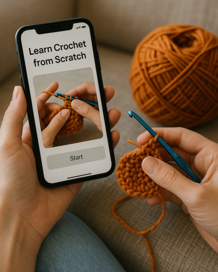 App para Aprender Crochê do Zero Facilmente