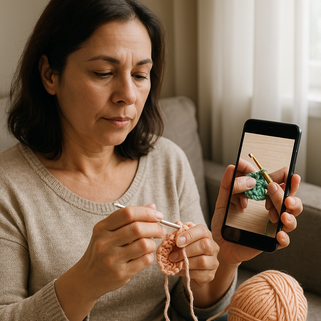 App Grátis Ensina Crochê Pelo Celular