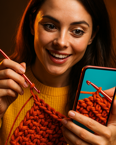 App Grátis Ensina Crochê Pelo Celular