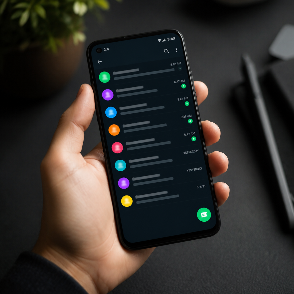 Mude a cor do WhatsApp para tema escuro em segundos